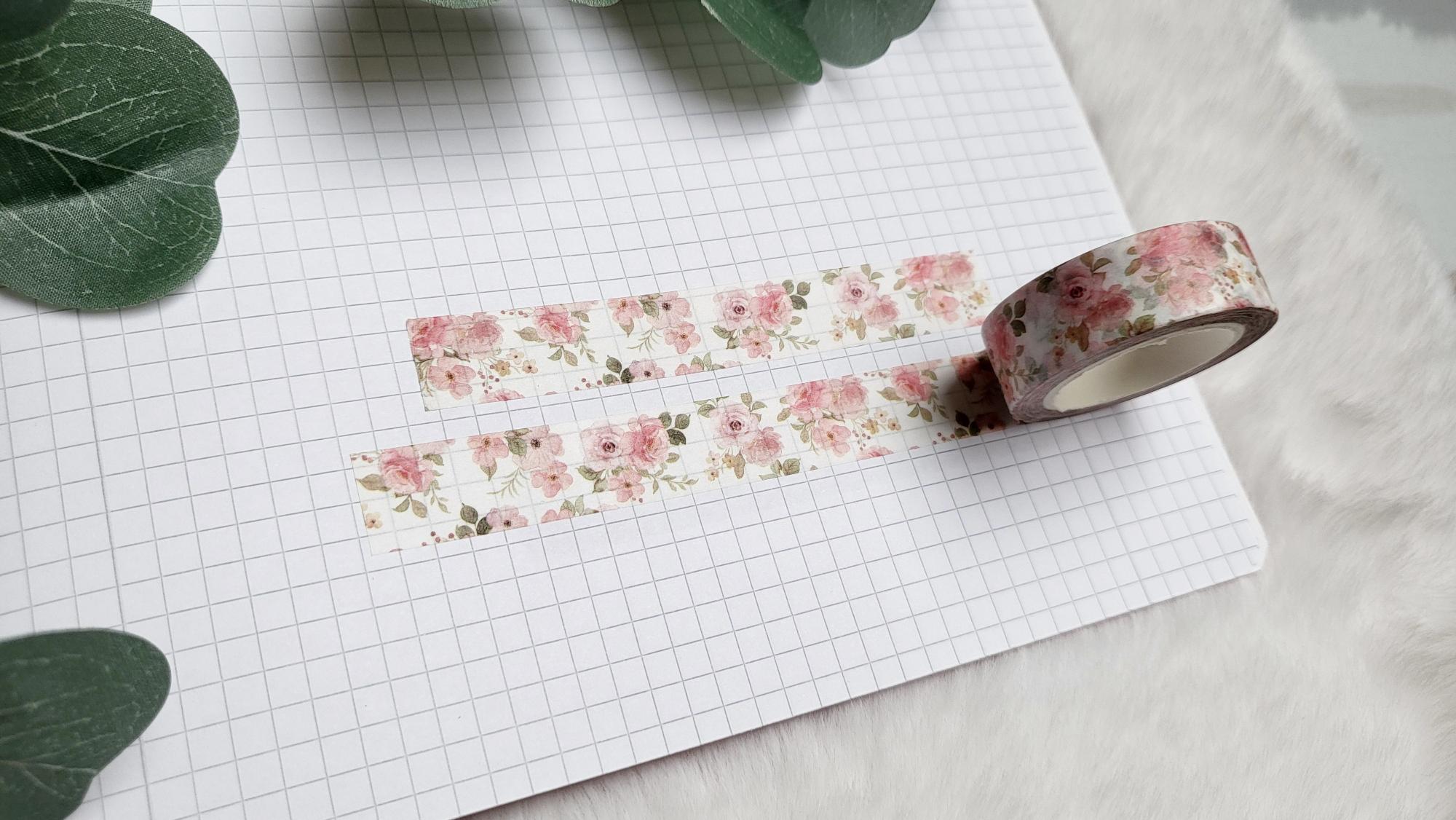 Washi Tape rosa Blumen